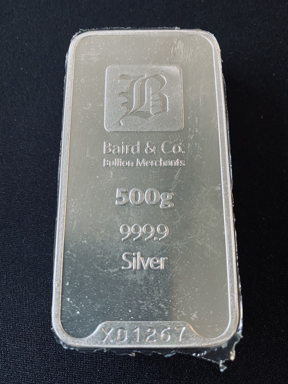 Baird & Co 500g Silver Bar coin collectible - Main Image 1