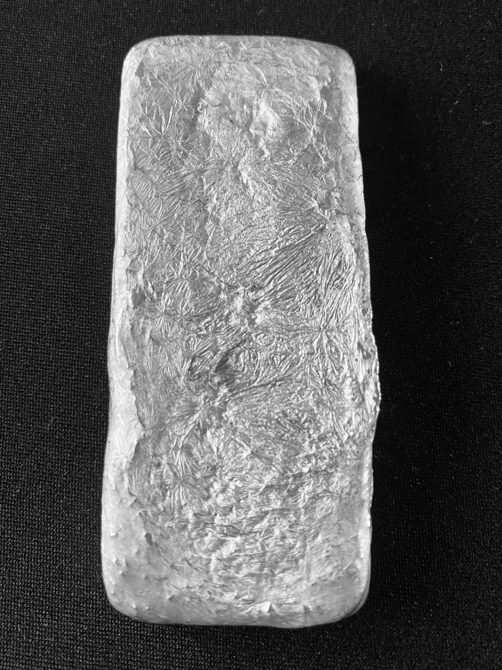 Hand Pored Sterling Silver Ingot Bar  coin collectible - Main Image 3