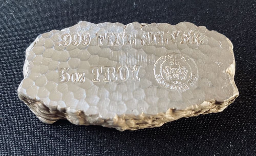 Scottsdale Mint 5oz “Silver Nugget” Bar  coin collectible - Main Image 2