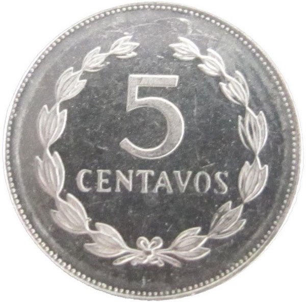 El Salvador 5 Centavos  coin collectible - Main Image 2