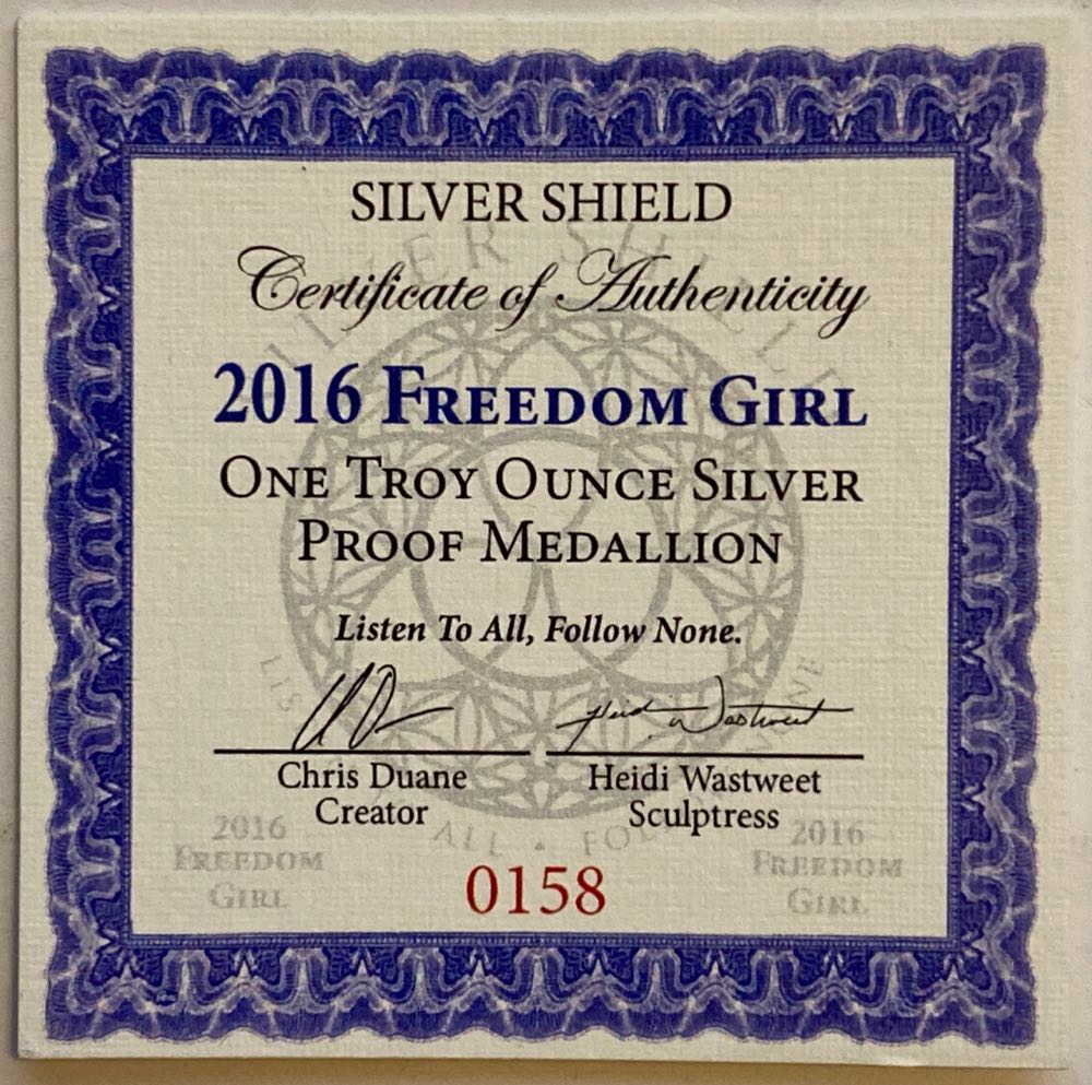 SS - Freedom Girl (2016)  coin collectible - Main Image 2