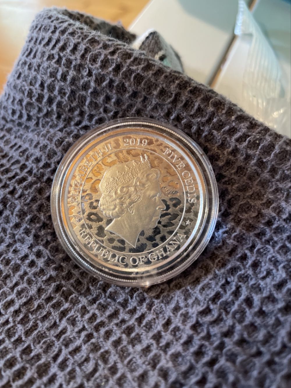 Ghana Leopard  coin collectible - Main Image 2