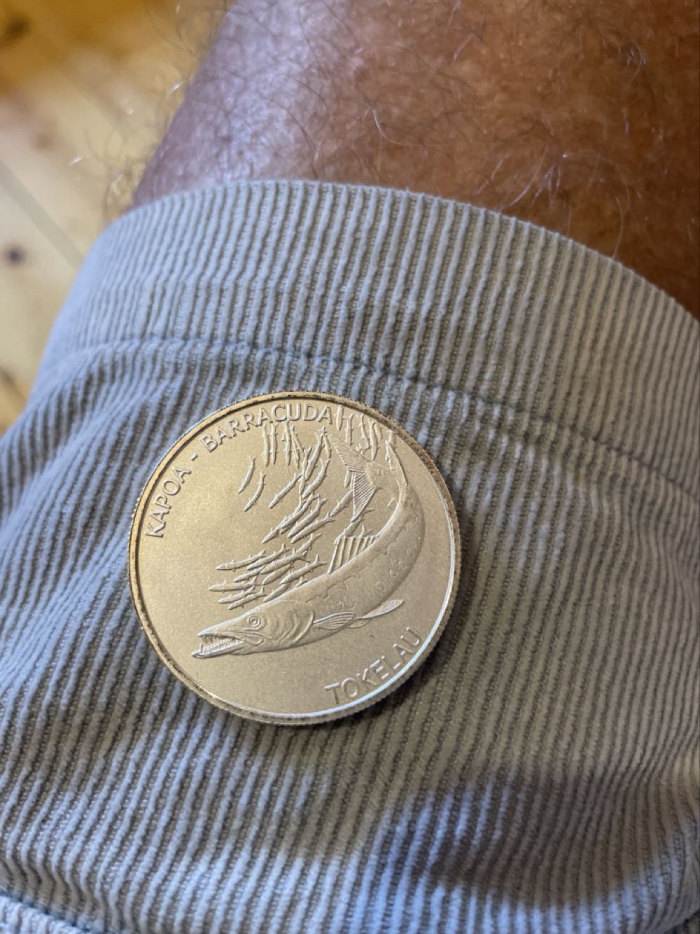 Tokelau 1oz Barracuda  coin collectible - Main Image 2