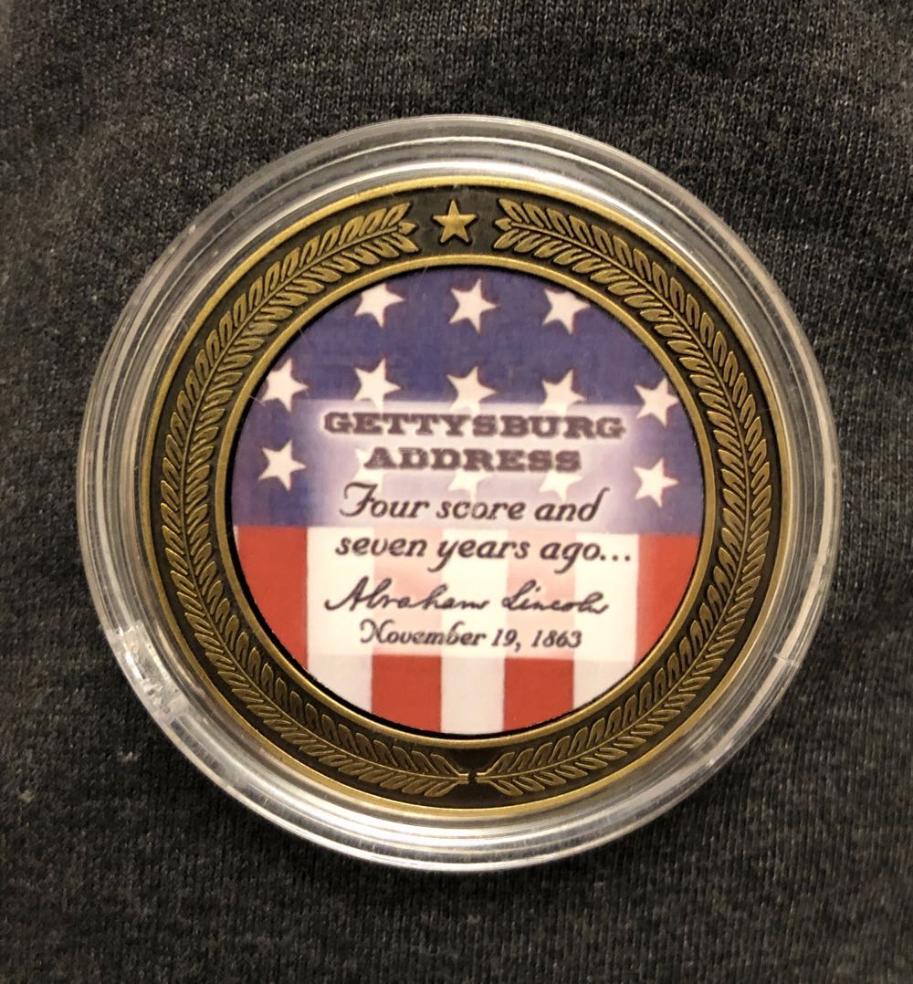 Abraham Lincoln Commemorative Medallion  coin collectible - Main Image 2