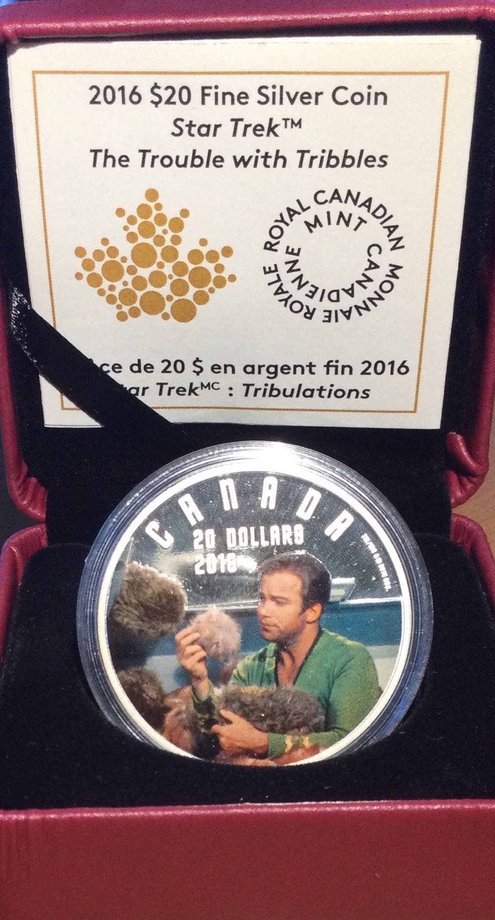 Star Trek TOS  The Trouble With Tribbles Silver Coin  coin collectible [Barcode 623932074903] - Main Image 2