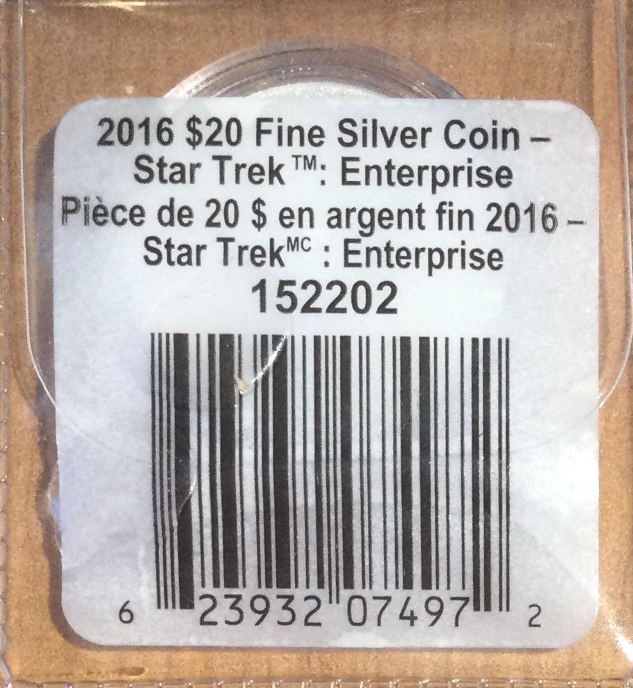 Star Trek™ TOS USS Enterprise Fine Silver Coin  coin collectible [Barcode 623932074972] - Main Image 4