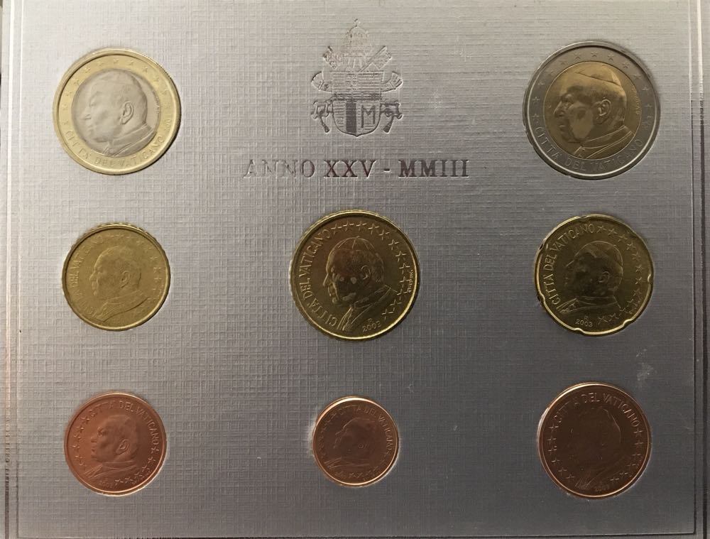 Vatican City Euro Set  coin collectible - Main Image 2