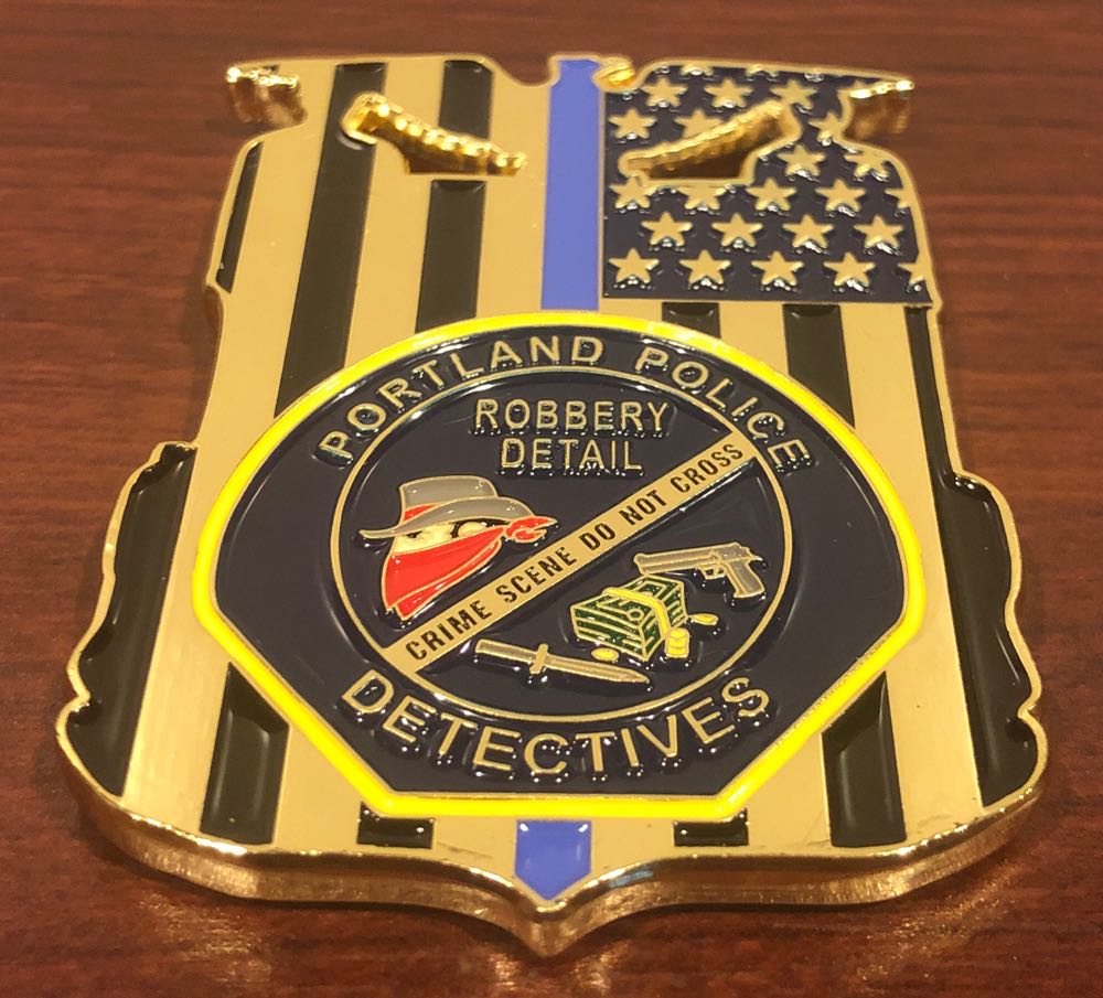 Portland Police Bureau Robbery Detectives  coin collectible - Main Image 2