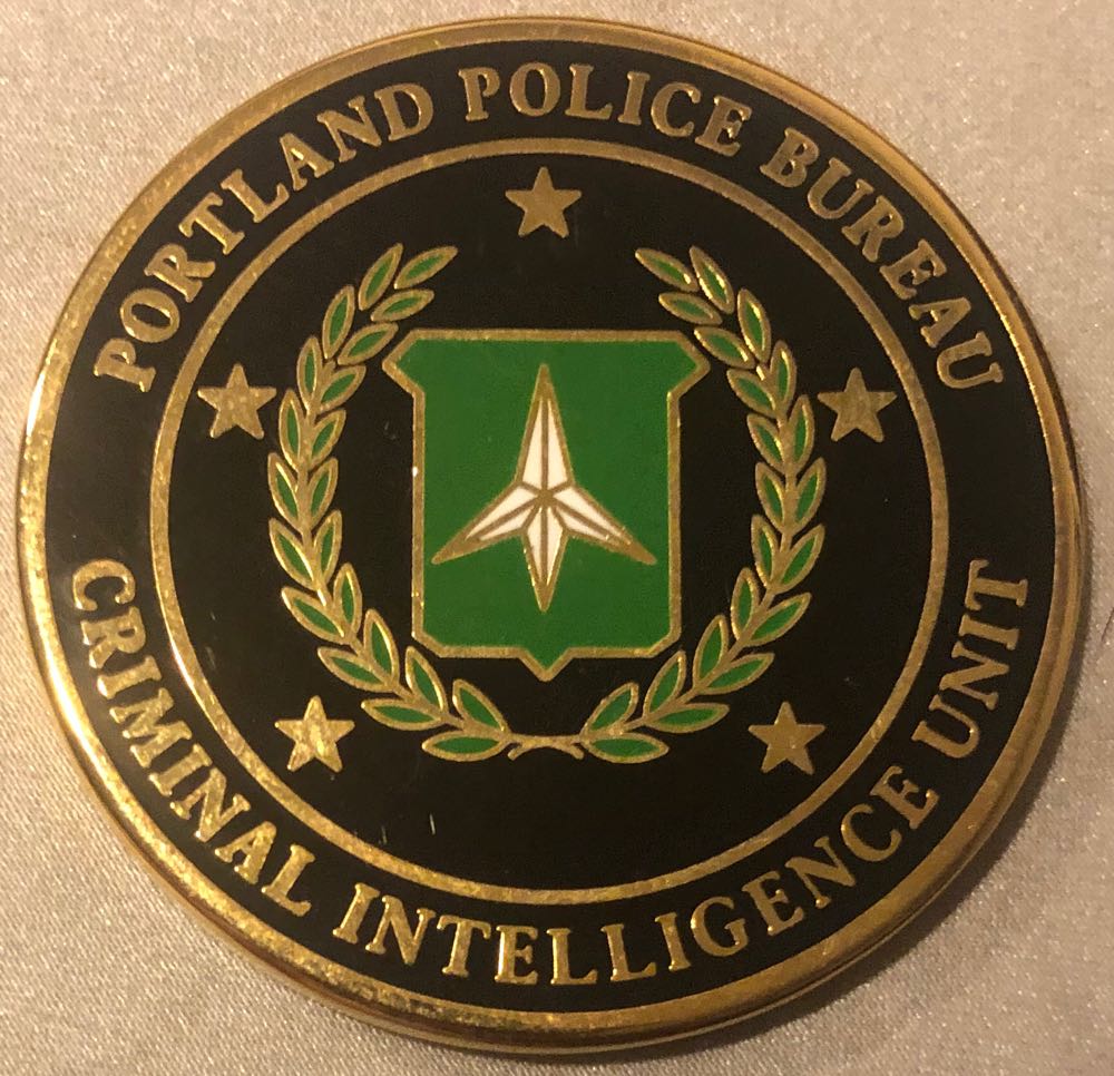 Portland Police Bureau -Criminal Intelligence Unit  coin collectible - Main Image 2