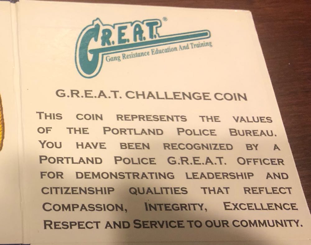 Portland Police Bureau GREAT  coin collectible - Main Image 3