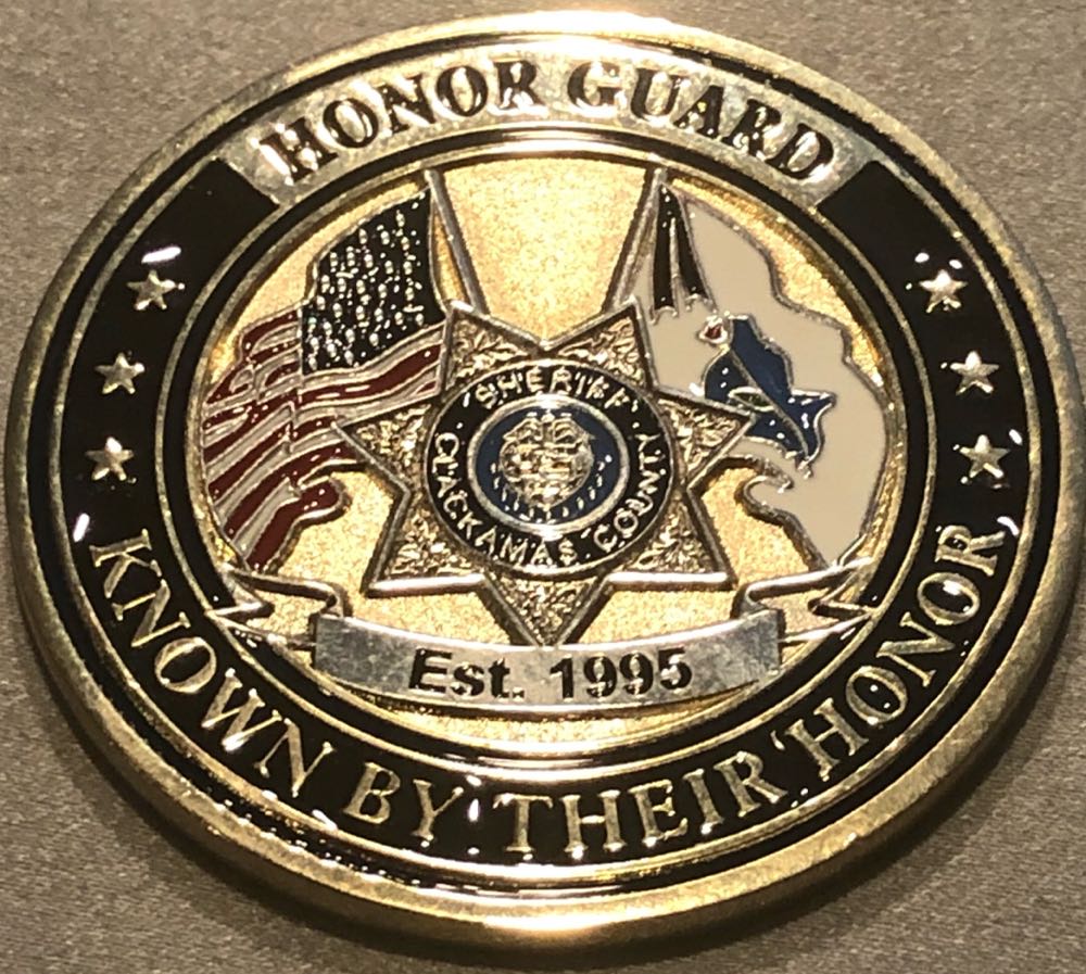 Clackamas County Sheriff Department - Honor Guard  coin collectible - Main Image 2