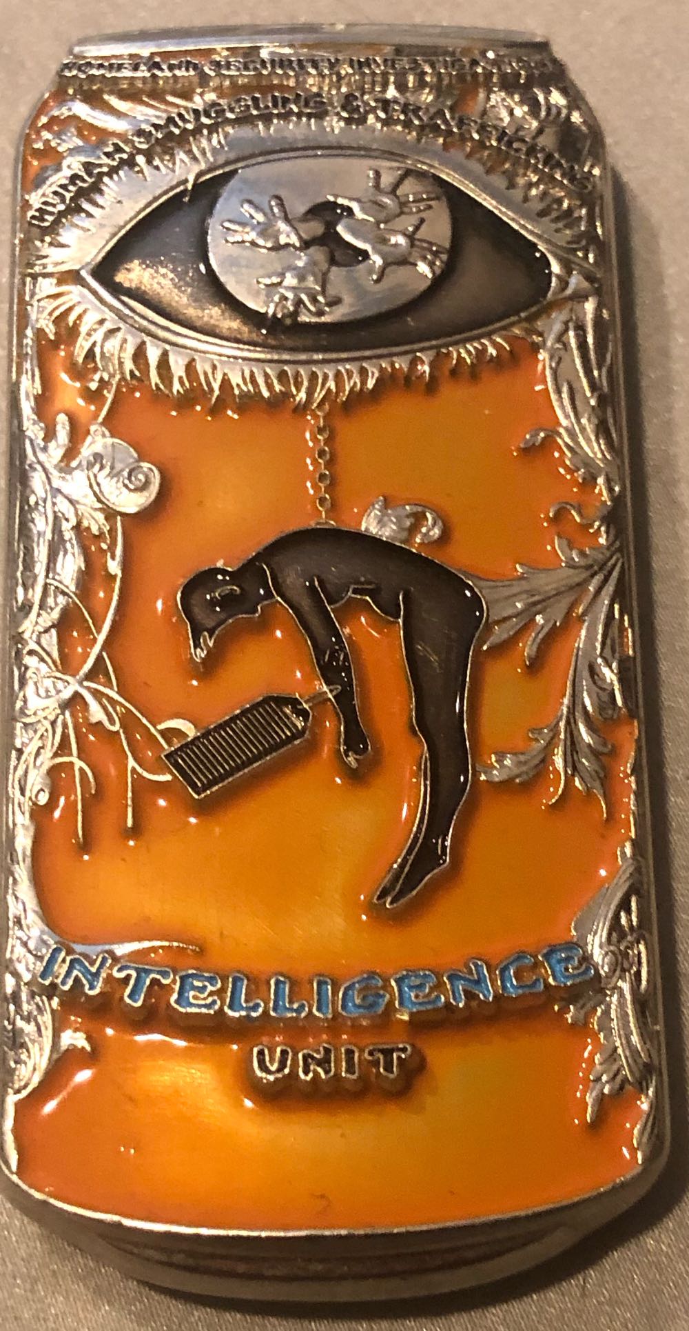 Homeland Security Investigations - Human Trafficking Orange  coin collectible - Main Image 2