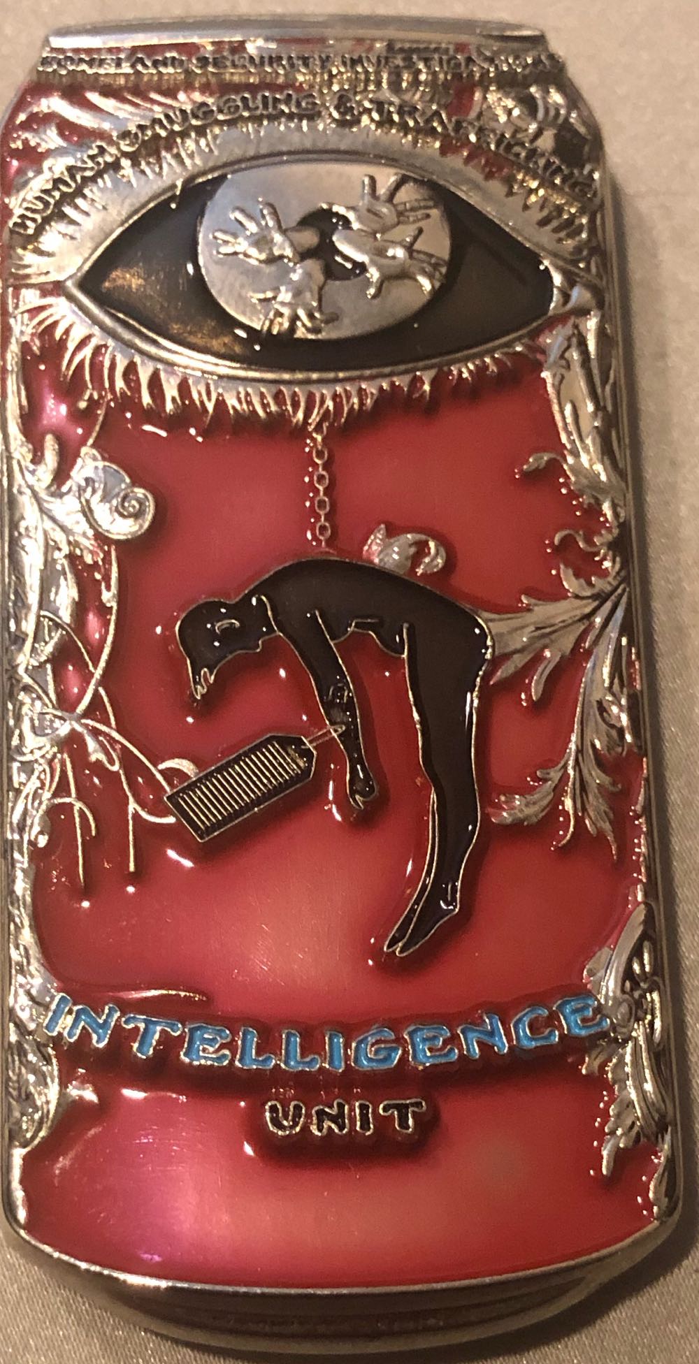 Homeland Security Investigations - Human Trafficking Red  coin collectible - Main Image 2