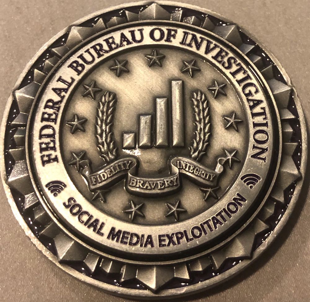 Federal Bureau Of Investigation - Social Media Exploitation  coin collectible - Main Image 2