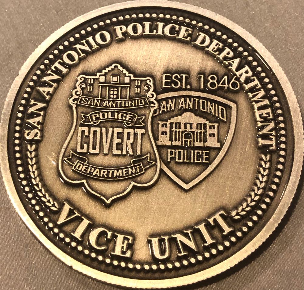 San Antonio Police Department - Vice Unit  coin collectible - Main Image 2