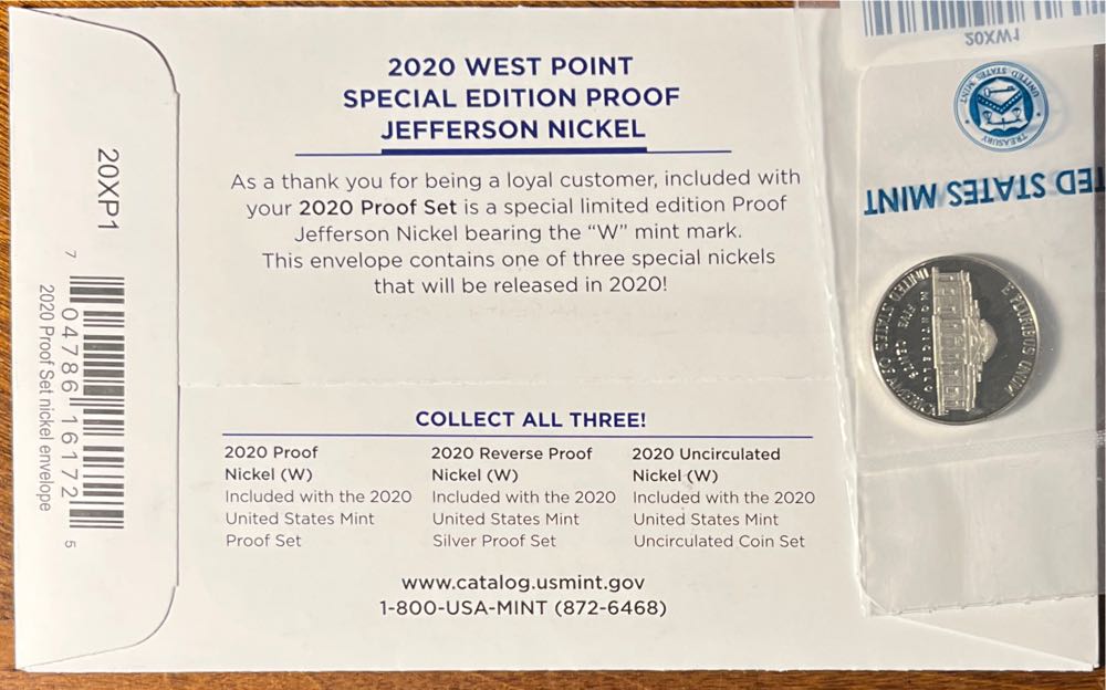 Jefferson Nickel W SE  coin collectible [Barcode 704786161725] - Main Image 2