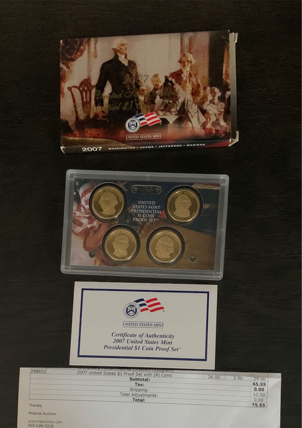 2007 Presidential $1 Coin Proof Set Ogp  coin collectible [Barcode 704785053588] - Main Image 2