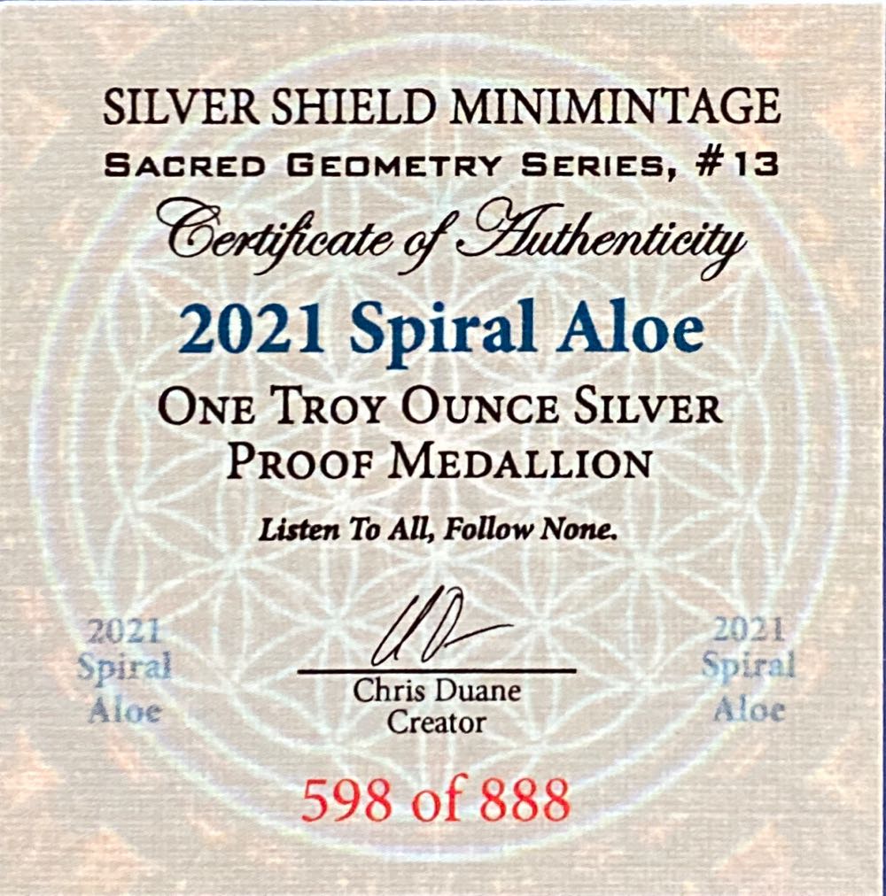 SS - Spiral Aloe  coin collectible - Main Image 2
