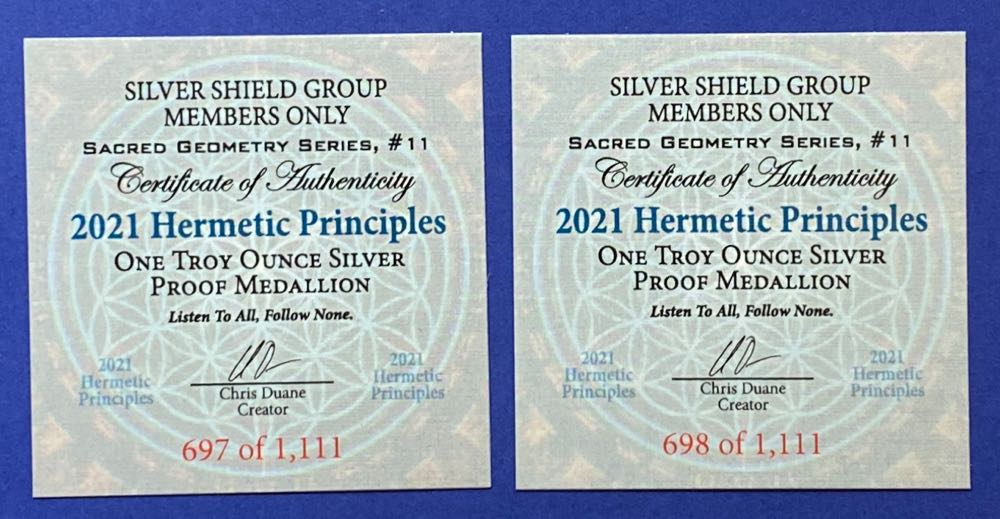 SS - Hermetic Principles  coin collectible - Main Image 2