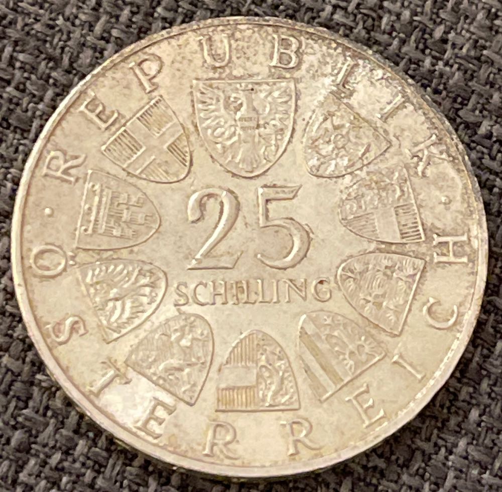 25 Schilling 150 Jahre Technische Hochschule  coin collectible - Main Image 2