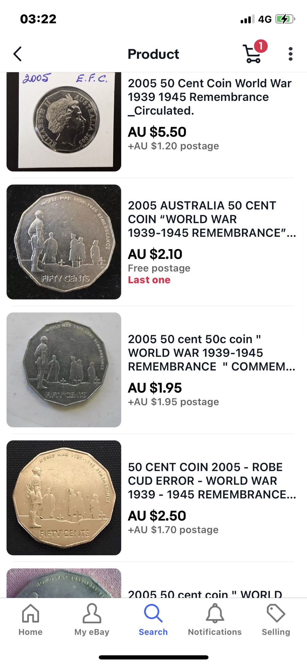 50 Cent Remembrance World War 2005  coin collectible - Main Image 3