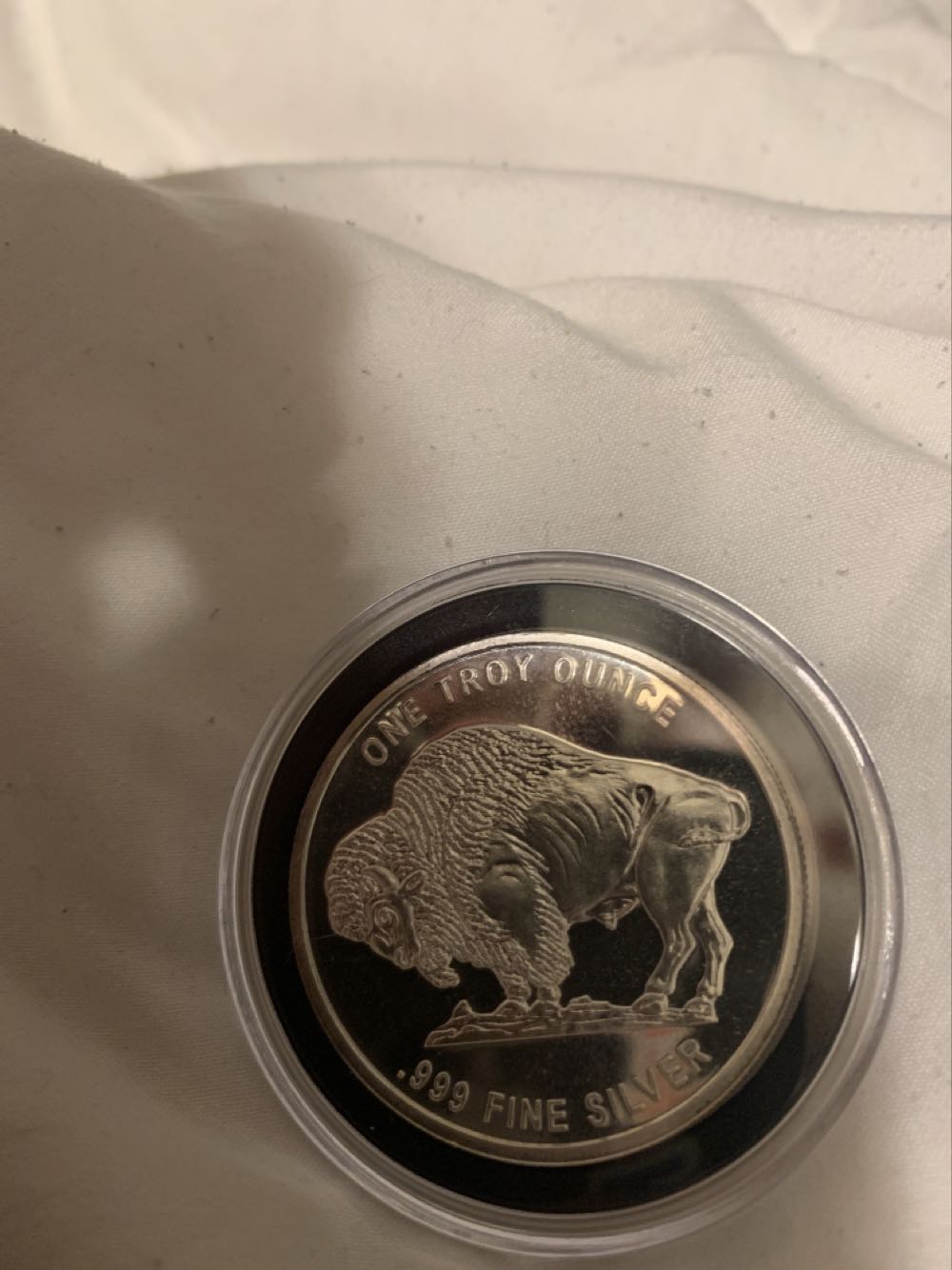 Silver Round Buffalo  coin collectible - Main Image 2