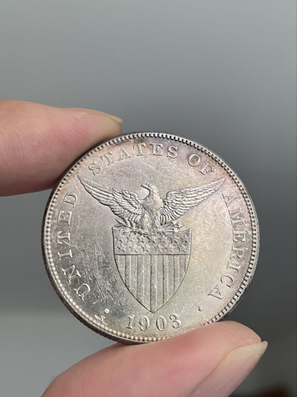 1903-S United States and Filipinas One Peso  coin collectible - Main Image 2