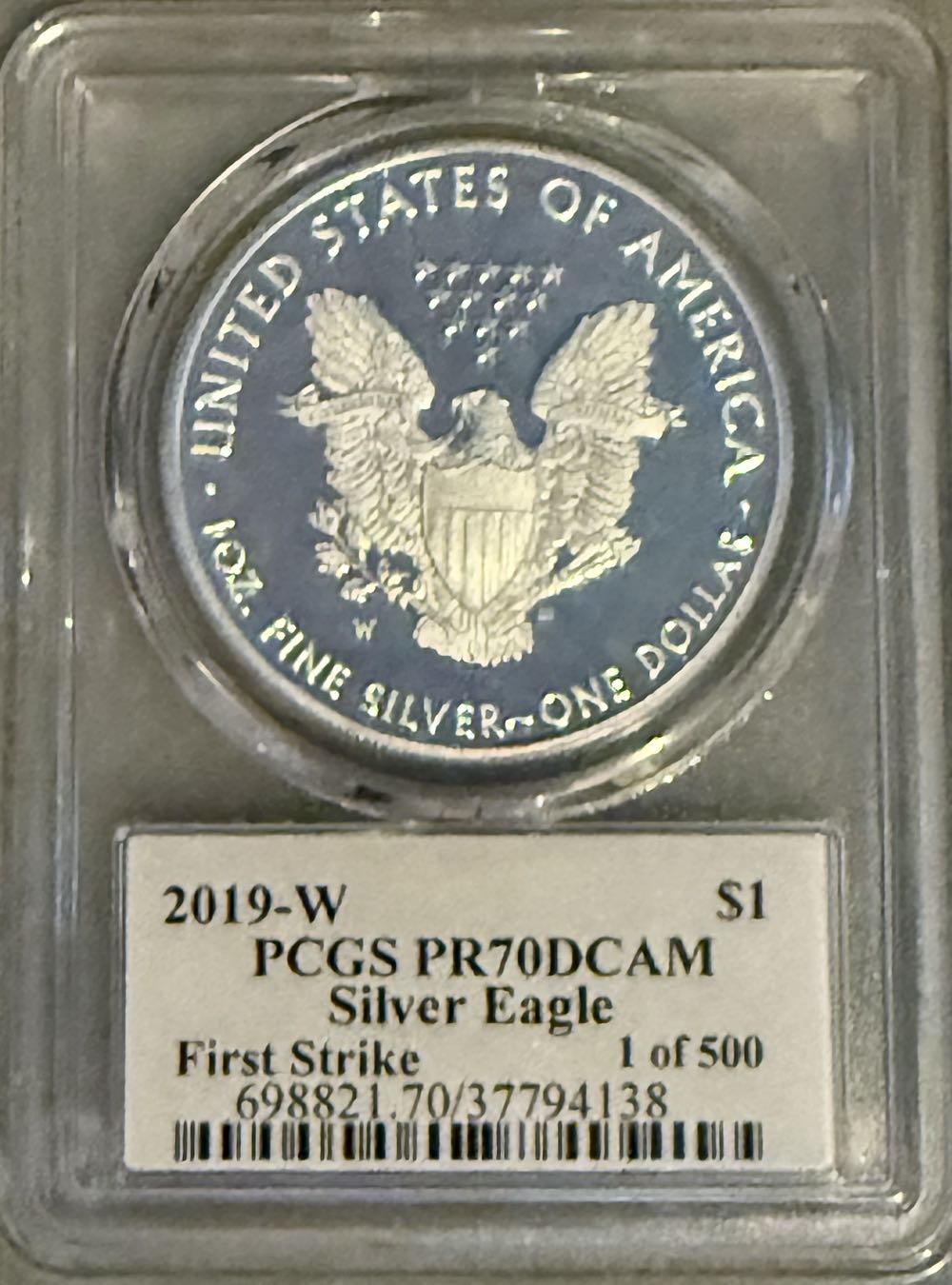 American Silver Eagle  coin collectible - Main Image 2
