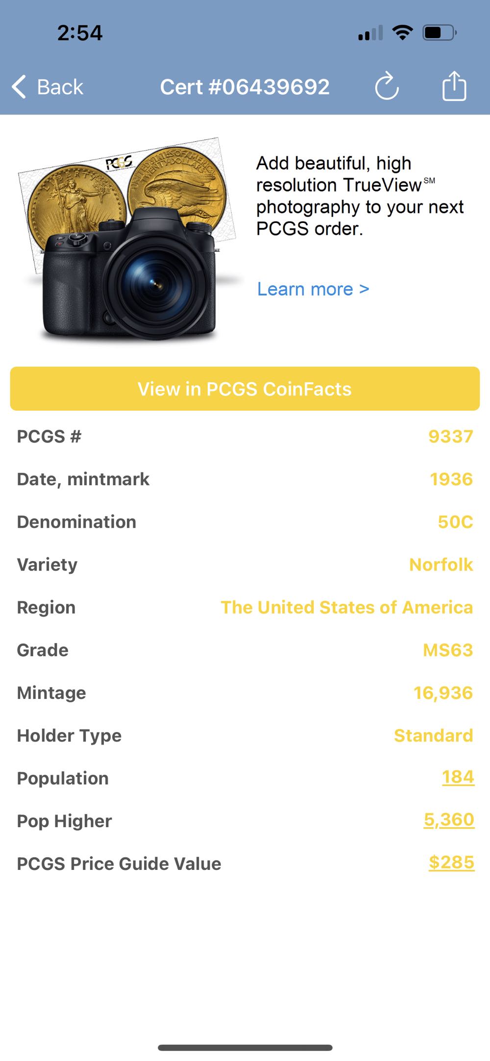 Franklin Half 1959-P (Goiter)  coin collectible - Main Image 3