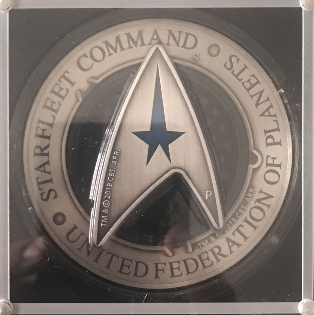 Star Trek Starfleet Command Emblem 3oz Silver Holey Dollar & Delta Coin Set  coin collectible [Barcode 9327025040219] - Main Image 2