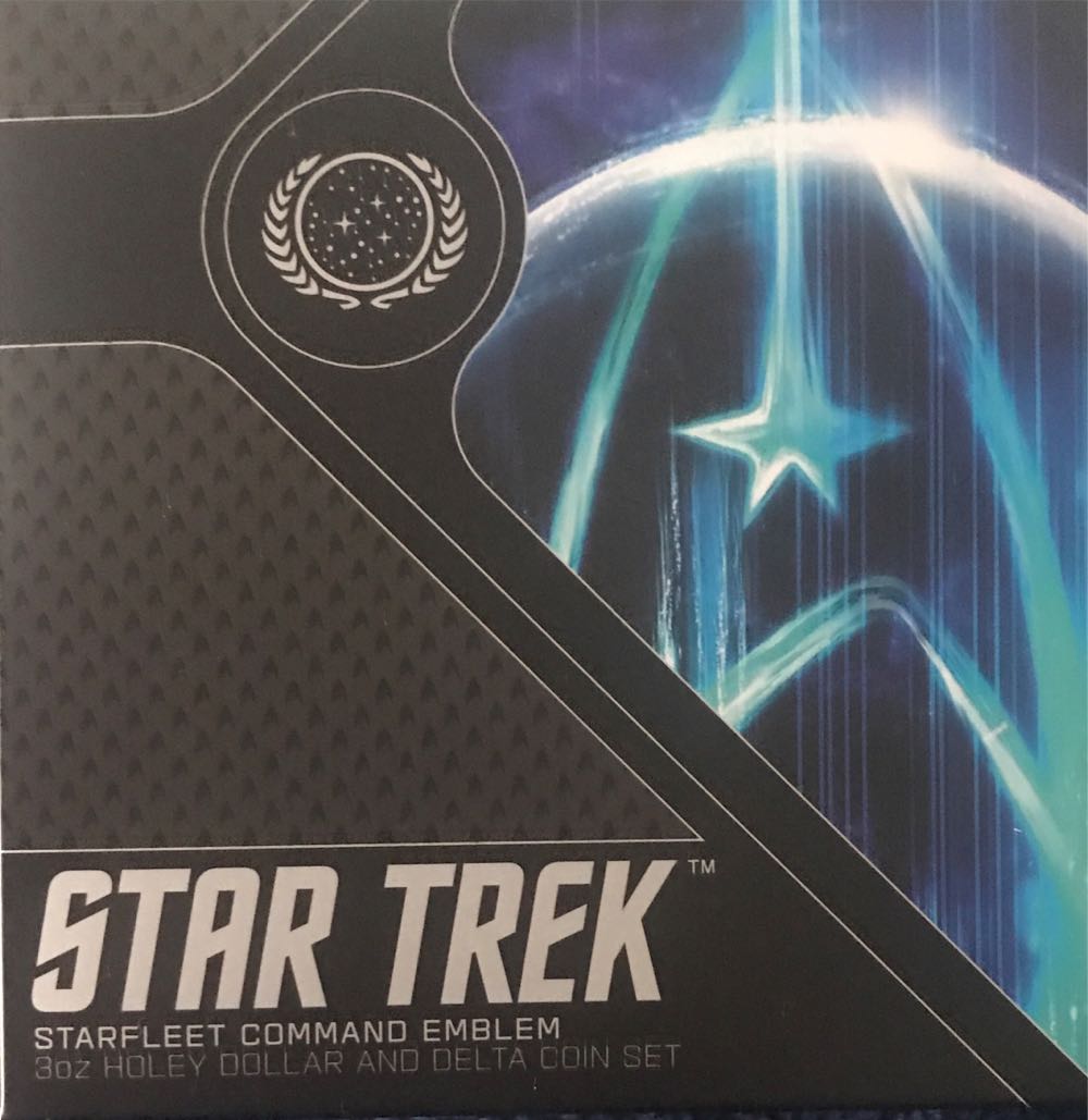 Star Trek Starfleet Command Emblem 3oz Silver Holey Dollar & Delta Coin Set  coin collectible [Barcode 9327025040219] - Main Image 3