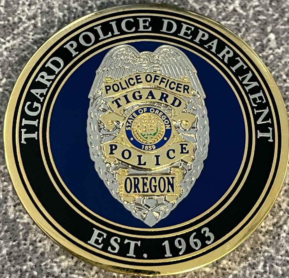 Tigard Police Department  coin collectible - Main Image 2