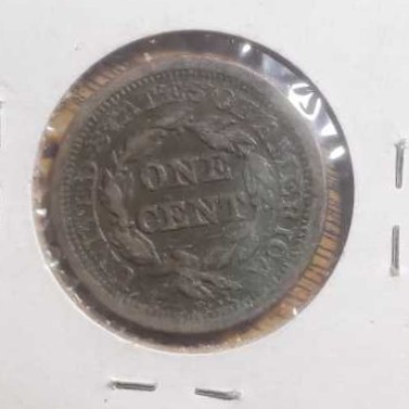1849 large cent  coin collectible - Main Image 2