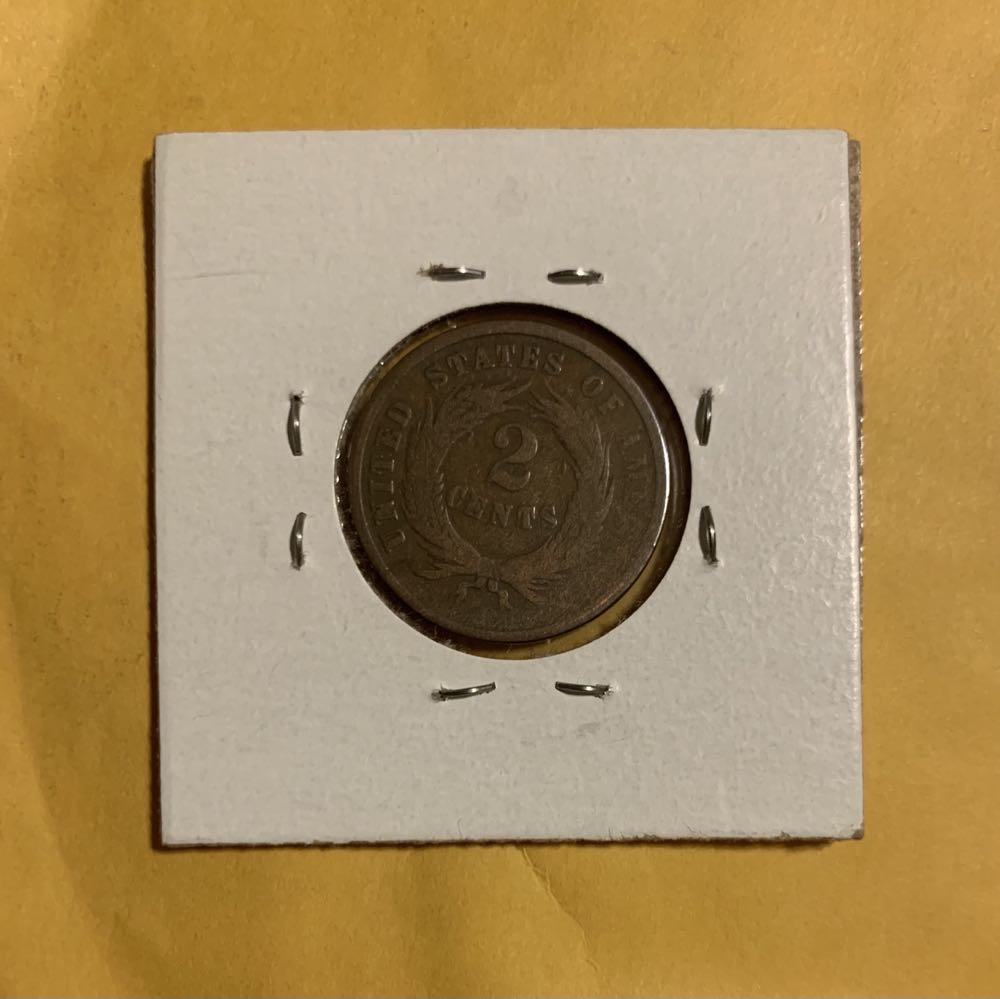 1865 Two Cent Piece  coin collectible - Main Image 2