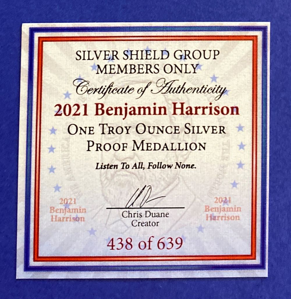 SS - Benjamin Harrison  coin collectible - Main Image 2