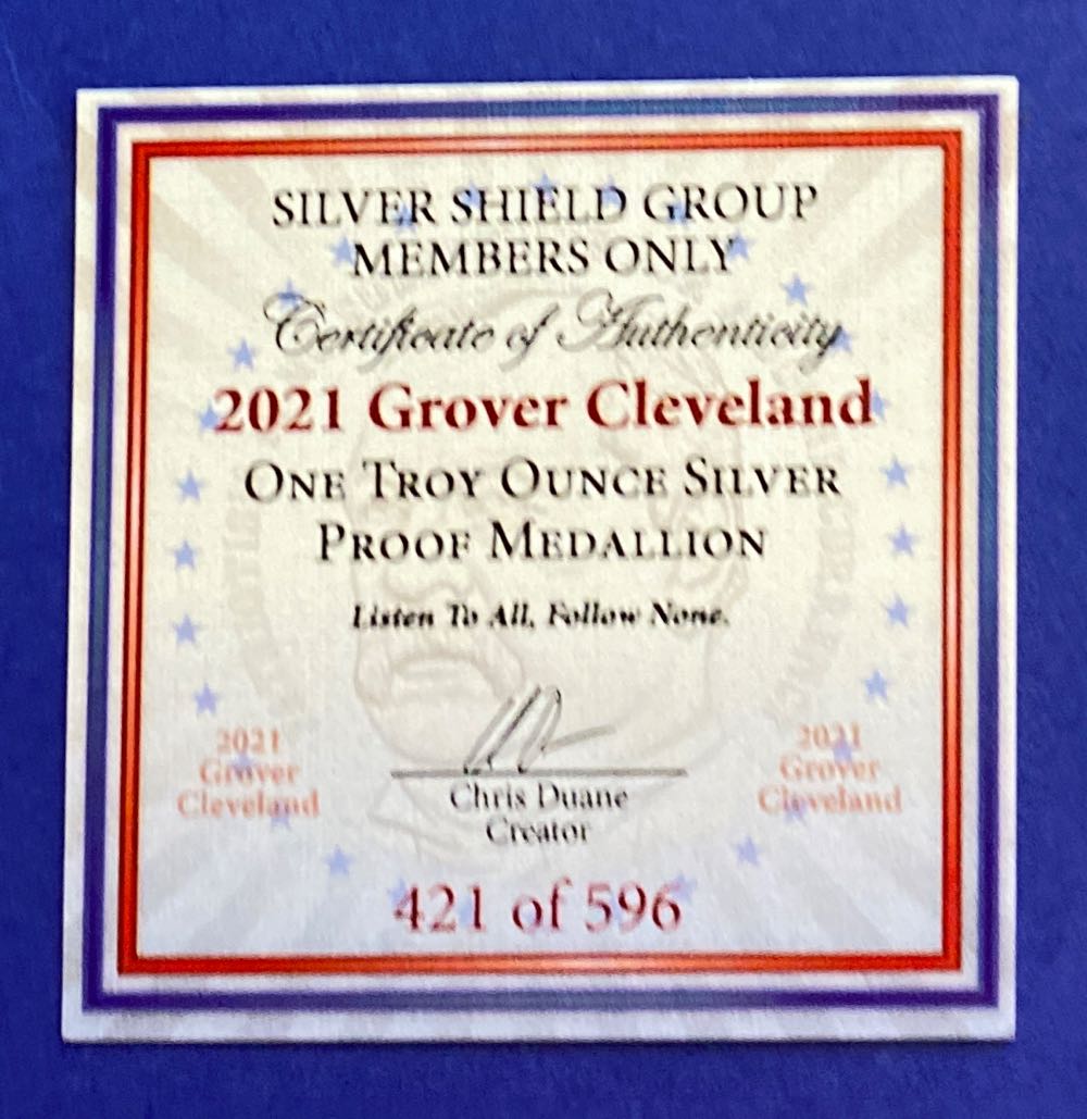 SS - Grover Cleveland  coin collectible - Main Image 2