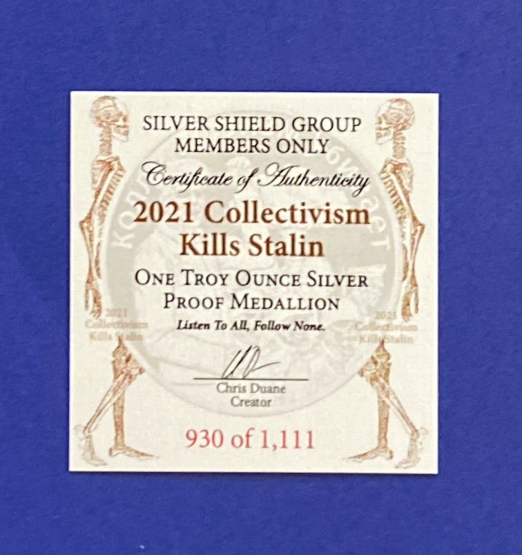 SS - Collectivism Kills Stalin  coin collectible - Main Image 2