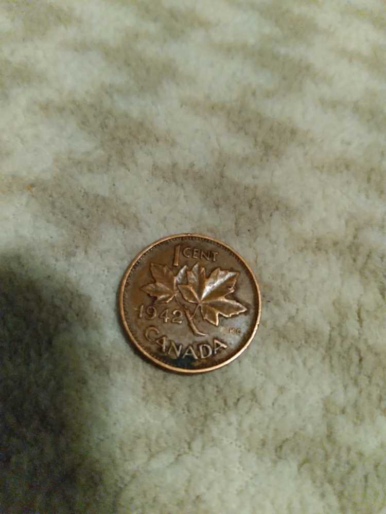 Canadian Penny 1942  coin collectible - Main Image 2