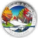 $20 Fine Silver Coin Geometry In Art: Maple Leaf  coin collectible [Barcode 623932073531] - Main Image 1