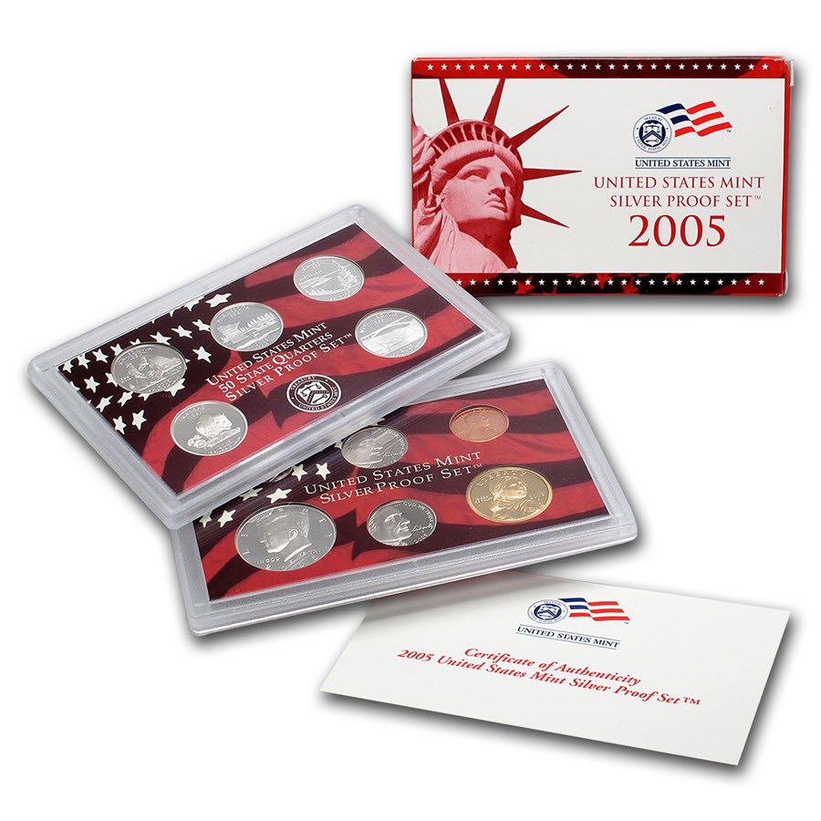 Proof Set Silver 2005 coin collectible - Main Image 1