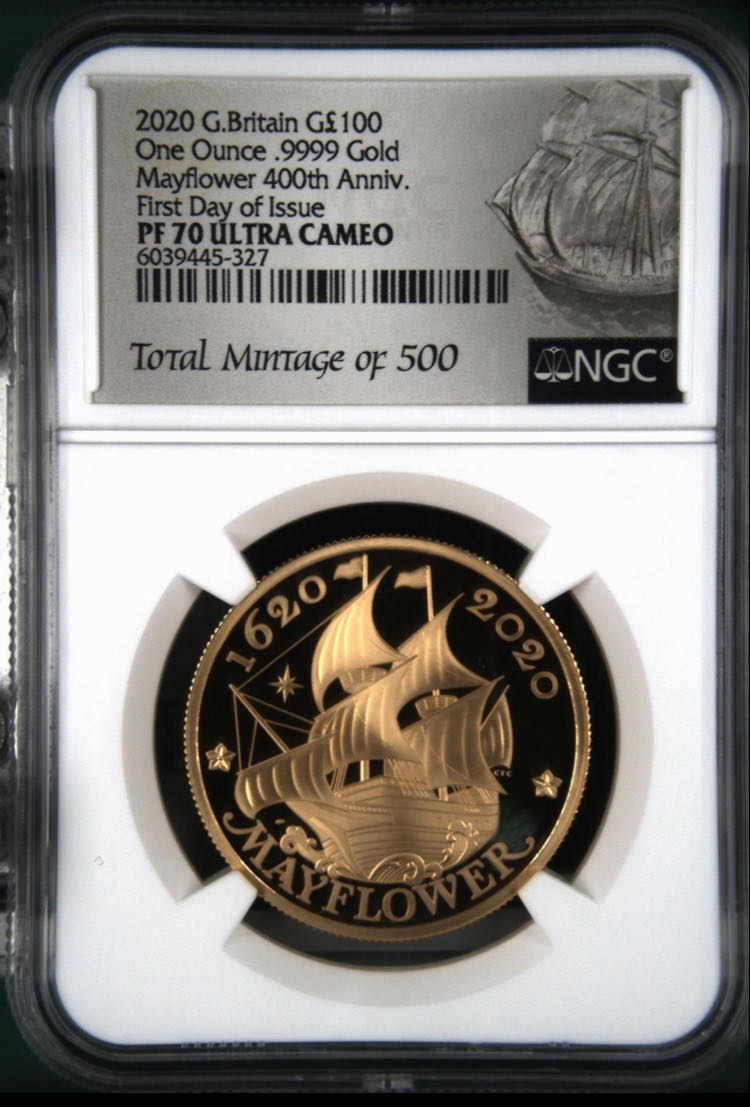 2020 Mayflower 400th Anniversary  coin collectible - Main Image 3
