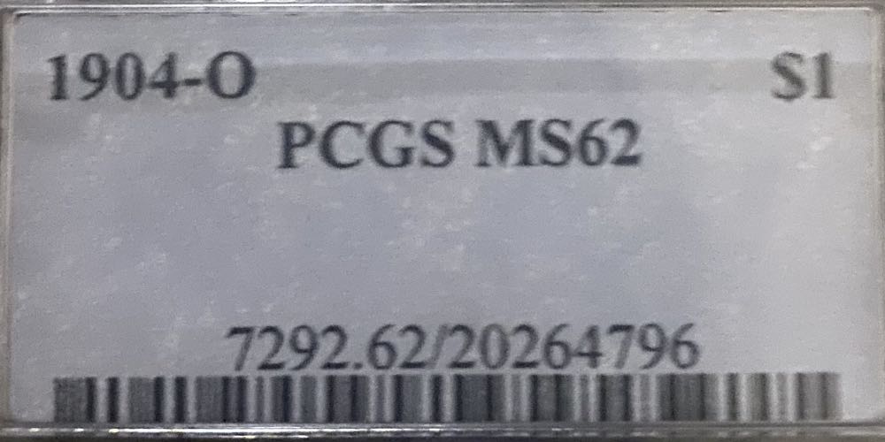 1904-O $1 PCGS MS62 7292.62/20264796  coin collectible - Main Image 4
