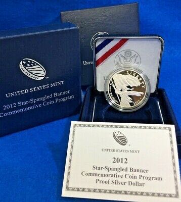 P Star Spangled Banner Proof Silver Dollar  coin collectible [Barcode 704785360891] - Main Image 2