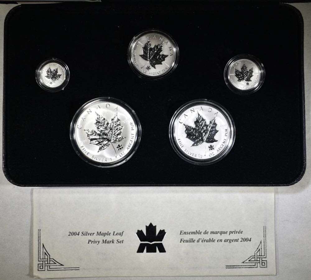 2004 Silver Maple Leaf Privy Mark Set  coin collectible [Barcode 623932230248] - Main Image 3