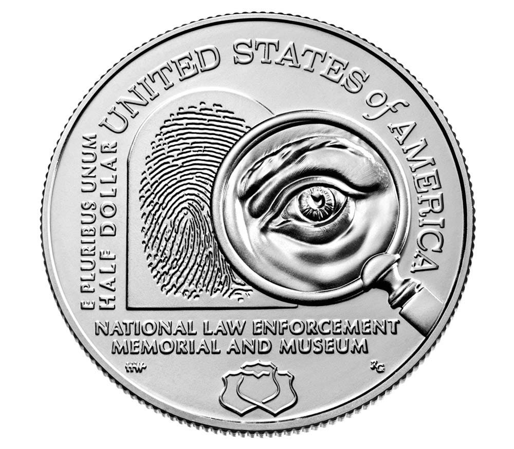 2021 National Law Enforcement Memorial And Museum Commemorative Proof Half Dollar  coin collectible [Barcode 704786260398] - Main Image 2