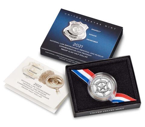 2021 National Law Enforcement Memorial And Museum Commemorative Proof Half Dollar  coin collectible [Barcode 704786260398] - Main Image 3