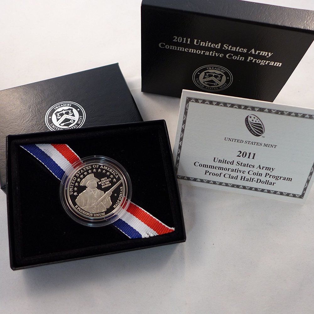 2011 US Army Commemorative Proof Clad Half Dollar  coin collectible [Barcode 704785250390] - Main Image 2
