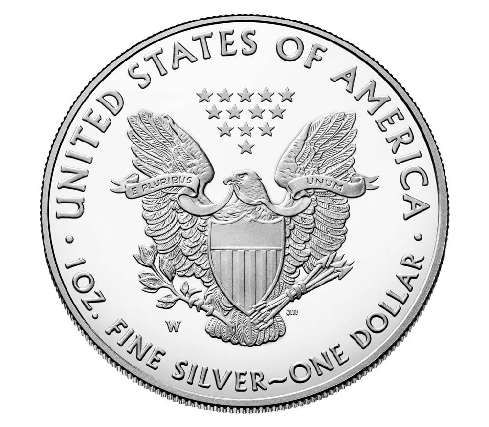 2021 US Mint American Eagle One Ounce Silver Uncirculated  coin collectible - Main Image 2