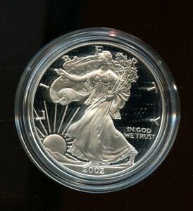 2002 US Mint American Eagle One Ounce Silver Proof  coin collectible [Barcode 704785020207] - Main Image 2