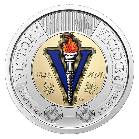 2020 Colored $2 Special Wrap Roll 75th Annivesary Of The End Of The Second World War  coin collectible - Main Image 2